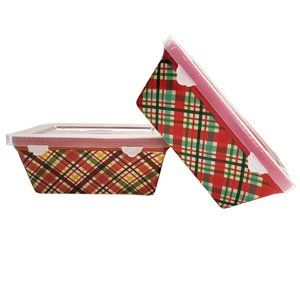 Temptations Holiday Bakers Loaf Pans Red Green Orange Yellow by Tara PD027